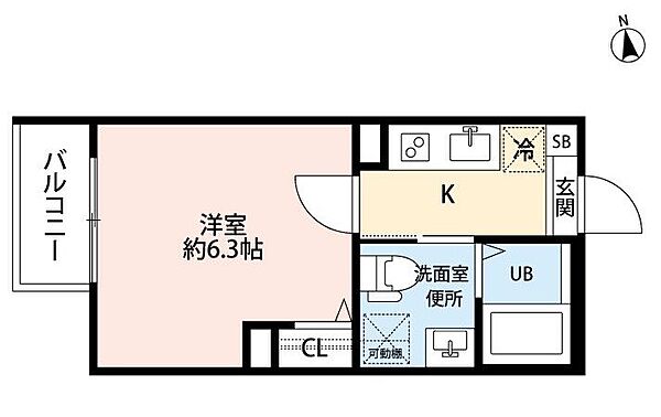 愛知県名古屋市東区矢田東(賃貸アパート1K・1階・20.64㎡)の写真 その2