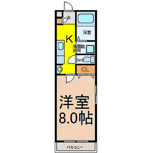 画像2:洋室8帖　家電ご用意出来ます。