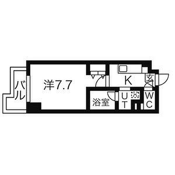 愛知県名古屋市名東区明が丘(賃貸マンション1K・10階・24.80㎡)の写真 その2