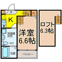 愛知県名古屋市北区辻本通１丁目（賃貸アパート1K・2階・21.58㎡） その2