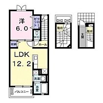 ルミナスC  ｜ 愛知県名古屋市緑区作の山町（賃貸アパート1LDK・2階・41.24㎡） その2