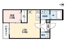 愛知県名古屋市守山区八反（賃貸アパート1LDK・1階・32.28㎡） その2