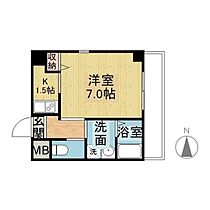 愛知県名古屋市名東区照が丘（賃貸マンション1K・3階・24.96㎡） その2