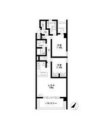 茜の森 2階2LDKの間取り