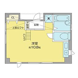名古屋市営東山線 池下駅 徒歩2分の賃貸マンション 4階1Kの間取り