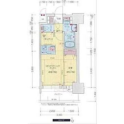 プレサンス新栄ユリシス 1LDKの間取図画像