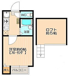 クレアール塩釜 1SKの間取図画像