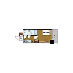 プレサンスジェネ千種内山 1Kの間取図画像