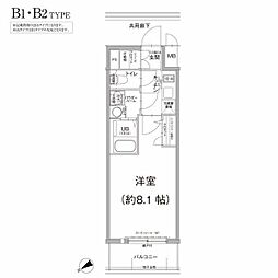 エスリード新栄グラティア 1Kの間取図画像