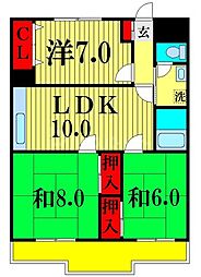 レジデンスTOSHIN江戸川台 3LDKの間取図画像