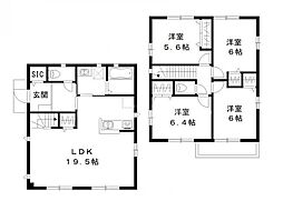 流山市膝丸戸建貸家　Ａ棟 1階4LDKの間取り