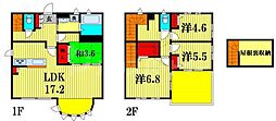 宮園戸建 2階4LDKの間取り