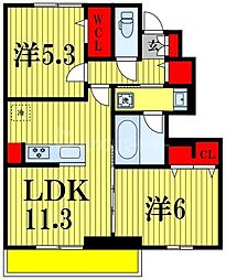 間取図画像 2LDK