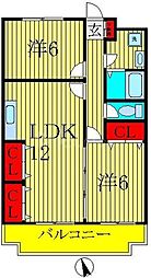 ファームスヒル・S 2LDKの間取図画像