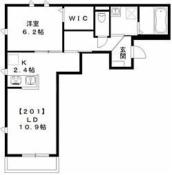 シンブリーズ 1LDKの間取図画像