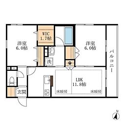 L's Plus八潮 2LDKの間取図画像
