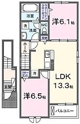 Warry`s 2LDKの間取図画像