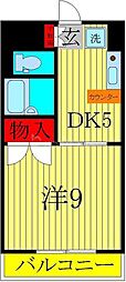 YRレジデンス 1DKの間取図画像