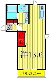 HIRO'SGARDEN ワンルームの間取図画像