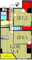 MurrayHill 2LDKの間取図画像