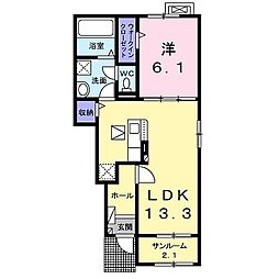 間取図画像 1LDK