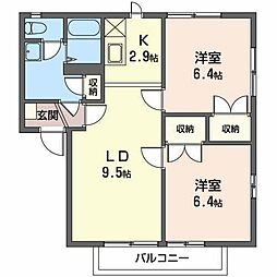 間取図画像 2LDK
