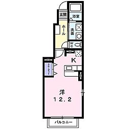 ウララ ワンルームの間取図画像