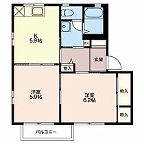 サンライズ杉山Ｂ  ｜ 長野県松本市大字笹賀（賃貸アパート2K・1階・43.54㎡） その2