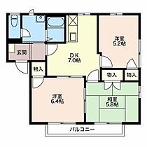 フレグランスWell  ｜ 長野県塩尻市大字広丘高出（賃貸アパート2LDK・2階・49.52㎡） その2