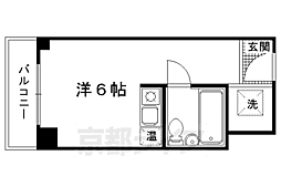 京都今出川レジデンス 1Kの間取図画像