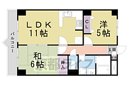 フィエスタ・ヴィラ 2LDKの間取図画像