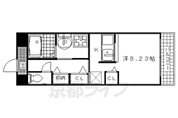 ベル・エトワレ ワンルームの間取図画像