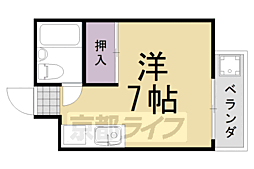ロイヤルハイツナカムラ ワンルームの間取図画像