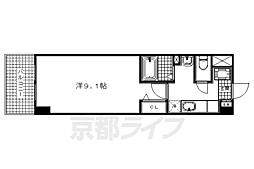 プラネシア星の子京都駅前 1Kの間取図画像