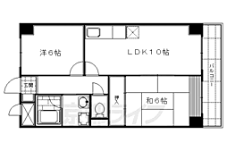 インペリアル明日香 2LDKの間取図画像