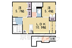 ロイヤルサージュ 2LDKの間取図画像