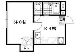 メゾン槇島 1Kの間取図画像