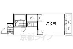 コーポ朝倉 1Kの間取図画像