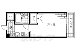 ルックウィン・洛南 1Kの間取図画像