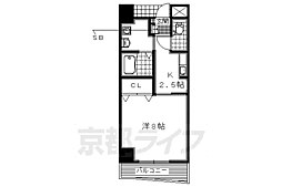 サンリットTK 1Kの間取図画像