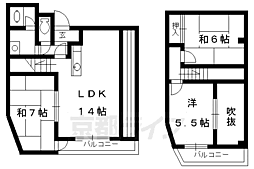 コンフォート稲荷 3LDKの間取図画像