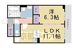 和幸館 1LDKの間取図画像