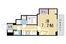 彩 KyotoNishijin 1Kの間取図画像