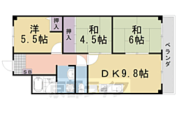 ロイヤルハイツ 3LDKの間取図画像
