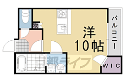 レオネクストシャルマン金岐 1Kの間取図画像