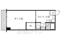 メゾン・ド・白河 1DKの間取図画像