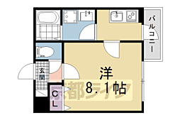 (仮称)高徳寺町マンション 1Kの間取図画像