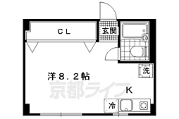 サン・ローラン新十条 ワンルームの間取図画像