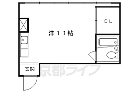 丸富マンション 5D ｜ 京都府京都市右京区西京極北大入町（賃貸マンション1R・5階・21.06㎡） その2