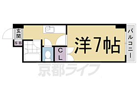 サニーサイド西御池 105 ｜ 京都府京都市中京区西ノ京銅駝町（賃貸マンション1K・1階・21.50㎡） その2